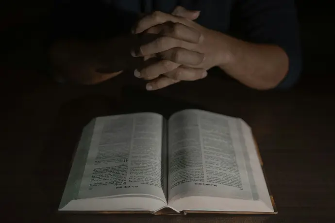 Praying Over Bible